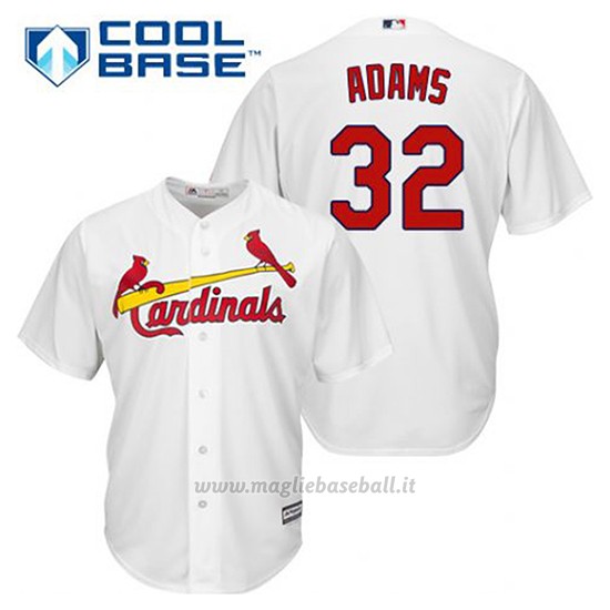 Maglia Baseball Uomo St. Louis Cardinals Matt Adams 32 Bianco 1ªCool Base